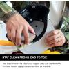 imageJason Markk Hat Cleaner Care Kit 2Piece Set ReadyToUse Foam Hat Cleaner ampamp Delicates Brush Ideal for Cap and Headwear Cleaning Safe for Cotton Wool Felt Corduroy Polyester 4oz7oz Hat RTU Cleaner