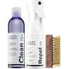 imageJason Markk Shoe Cleaning Brush and 8 Ounce Shoe Cleaner Bundles8 Oz Shoe Cleaner  Repel Spray  Premium Brush Bundle