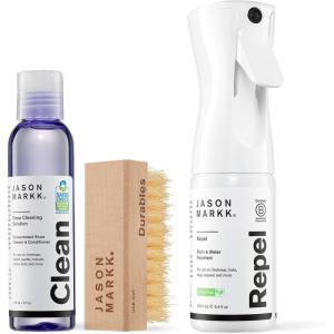 imageJason Markk Essential Kit ampamp Repel Spray Shoe Cleaner 3Piece Set for Footwear