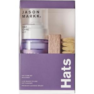 imageJason Markk Hat Cleaner Care Kit 2Piece Set ReadyToUse Foam Hat Cleaner ampamp Delicates Brush Ideal for Cap and Headwear Cleaning Safe for Cotton Wool Felt Corduroy Polyester 4ozHat Care Kit
