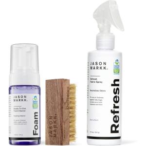 imageJason Markk Quick Clean Kit ampamp Refresh Spray 3Piece Bundle ReadyToUse Foam ampamp Delicates Brush Shoe Deodorizer Sneaker Care Ideal for Footwear Safe for Leather Suede Nubuck Cotton Knits