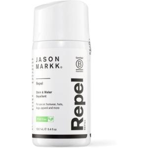 imageJason Markk Repel Spray Refill Water ampamp Stain Repellent NonAerosol Sneaker Care Ideal for Footwear Safe for Leather Suede Nubuck Cotton Knits 54ozRepel Spray Refill