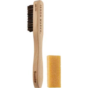 imageJason Markk Suede Cleaning Kit Shoe Cleaner 2Piece Set Brush ampamp Stain Eraser Sneaker Care Ideal for Footwear Safe for Leather Suede Nubuck Cotton Knits