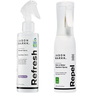 image:imageJason Markk Repel amp Refresh Bundle  Refresh Spray Deodorizer 6oz amp Repel Water amp Stain Protector 54oz Sneaker Cleaner Odor Eliminator amp Protective Spray for Shoes Hats amp Accessories